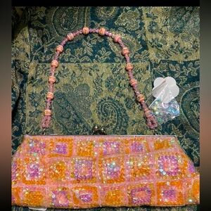 Vintage Pink Clutch purse